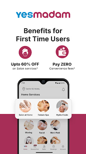 YesMadam Salon & Spa at Home screenshot 3