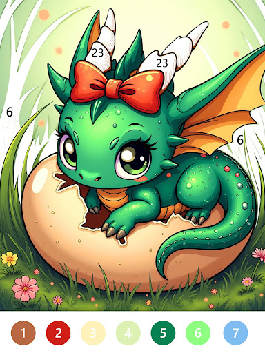 Fairytale Color by number game screenshot 16