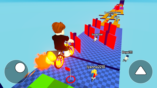 Obby bike: Parkour Adventure screenshot 1