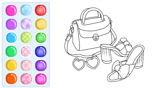 Glitter Beauty Coloring Pages screenshot 24