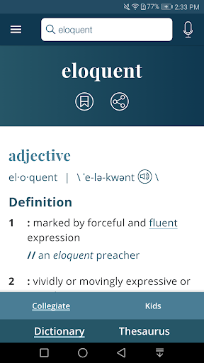 Dictionary - Merriam-Webster screenshot 1