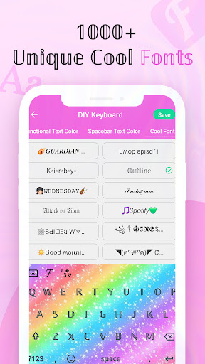 Cool Fonts Keyboard & Themes screenshot 4