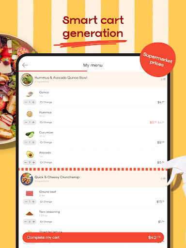Jow - easy recipes & groceries screenshot 6