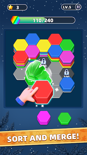 Hexa Master 3D - Color Sort screenshot 1