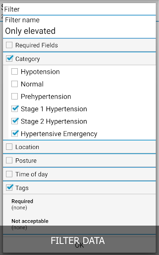 Blood Pressure Log - MyDiary screenshot 1