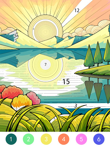 Tangle Color by Number Book screenshot 1