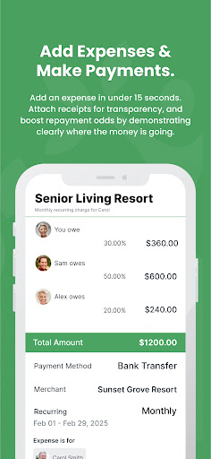 SupportPay: Split Expenses screenshot 1