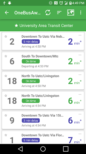 OneBusAway screenshot 1