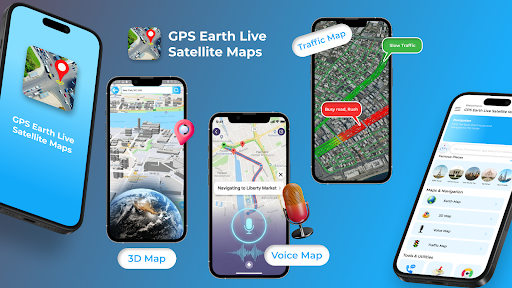 GPS Earth Satellite View Maps screenshot 3
