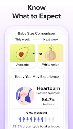 Pregnancy Tracker App | Glow screenshot 3