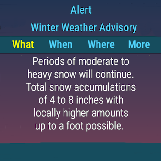 SkyHalo Weather for Wear OS screenshot 1
