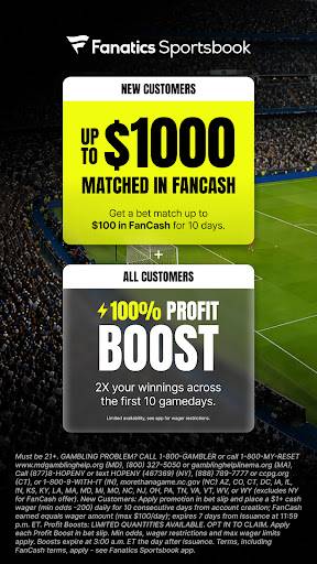 Fanatics Sportsbook & Casino screenshot 7