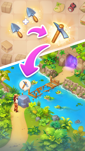 Merge Adventure: Travel Games screenshot 1