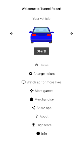 Tunnel Racer - Evade the cars screenshot 1