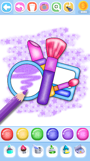 Glitter Beauty Coloring Pages screenshot 27