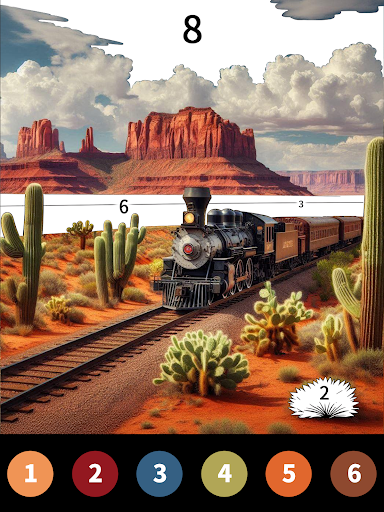 Wild West Color by Number Book screenshot 7