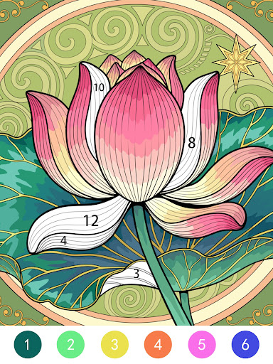 Tangle Color by Number Book screenshot 9