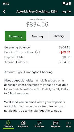 Huntington Mobile Banking screenshot 3