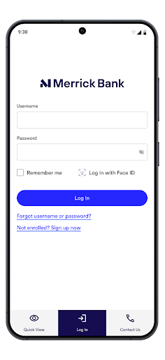 Merrick Bank Mobile screenshot 1