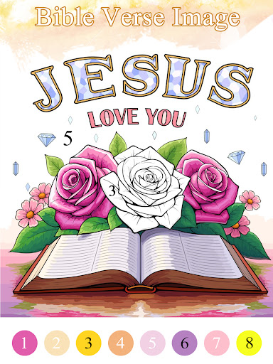 Bible Color Paint By Number screenshot 8