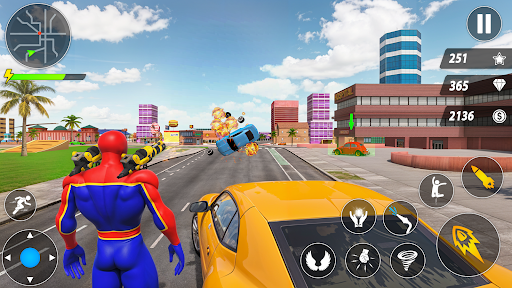 Spider Robot Hero Car Games screenshot 12