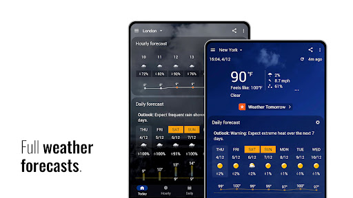 Transparent clock and weather screenshot 11