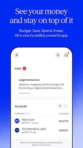 Albert: Budgeting and Banking screenshot 8