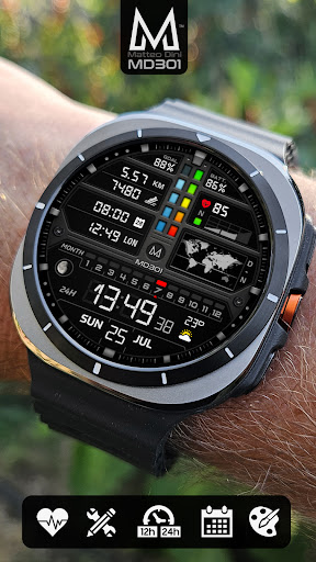 MD301 Hybrid watch face screenshot 6