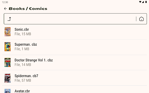 Comic Book Reader (cbz/cbr) screenshot 4