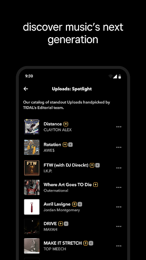 TIDAL Music: HiFi sound screenshot 1