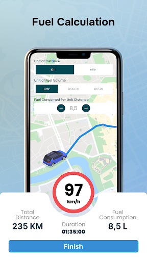 Map Drive - Radar, Speedometer screenshot 1