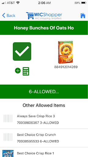 WICShopper screenshot 1