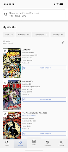 Comics Price Guide screenshot 1