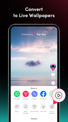 TickTock-TikTok Live Wallpaper screenshot 1