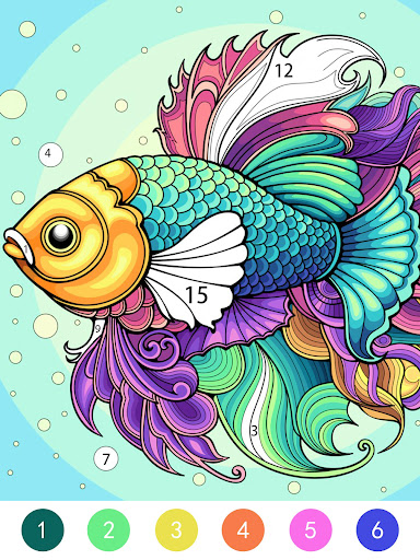 Tangle Color by Number Book screenshot 13