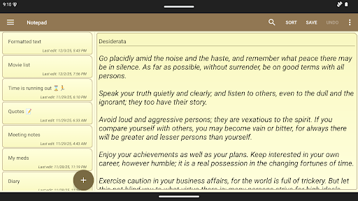 Notepad - simple notes screenshot 5