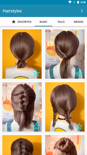 Hairstyles for short hair screenshot 1