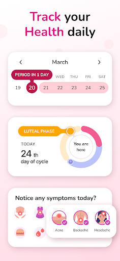 Period Tracker and Calendar screenshot 2