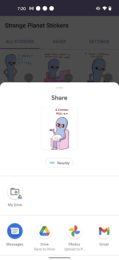 Strange Planet Stickers screenshot 6