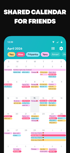 Howbout: shared calendar screenshot 4