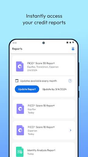 myFICO - Credit Score Tracking screenshot 1