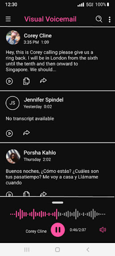 Visual Voicemail screenshot 7