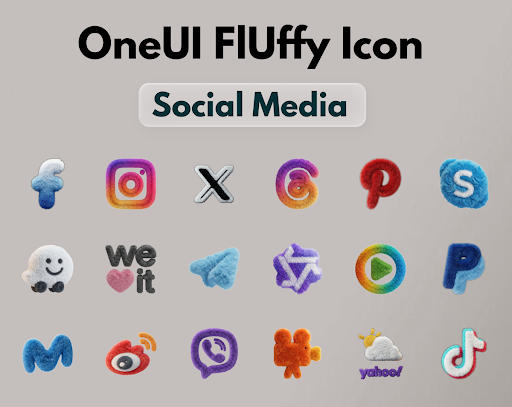 OneUI Fluffy Icons screenshot 2