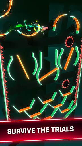 Rider Worlds - Neon Bike Races screenshot 3