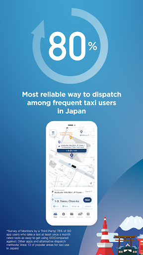 GO / Taxi app for Japan screenshot 1