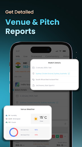 Cricket LineX: Fast Live score screenshot 2