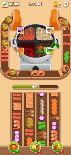 Hotpot Loop: Food Sort screenshot 1