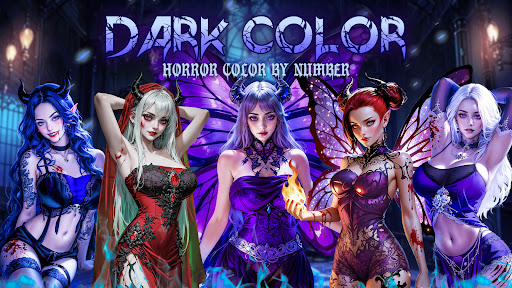 Dark, Horror Color by Number screenshot 2