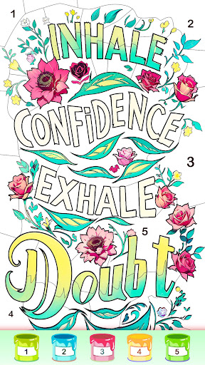 Graffiti Quote Color by number screenshot 14