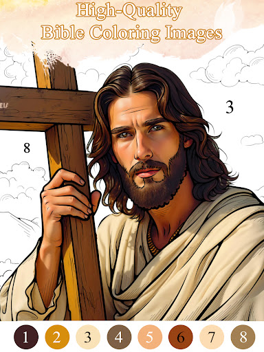 Bible Color Paint By Number screenshot 12
